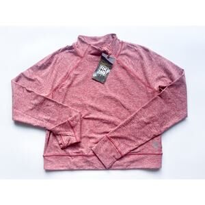 NWT Women's Duluth AKHG Meltwater Mock Neck Shirt Pink Orange Size Small